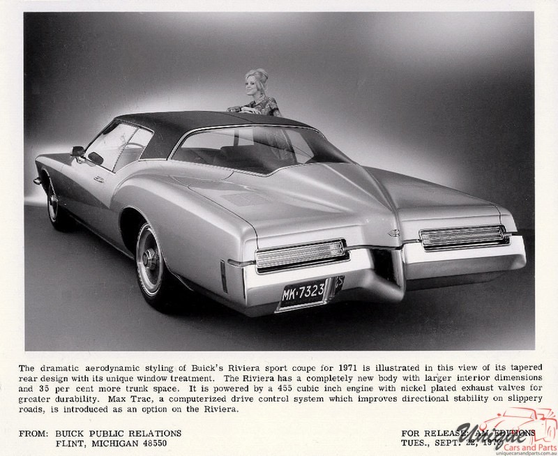 1971 Buick Riviera Press Release Page 5